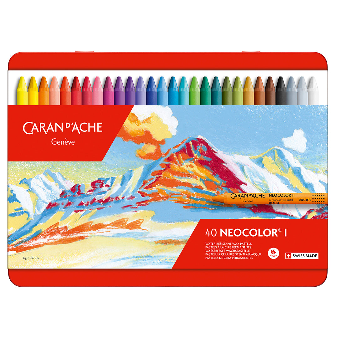 Pastel Oleoso Neocolor I Caran d'Ache 40 Cores